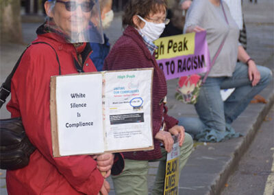 White Silence is Compliance Placard